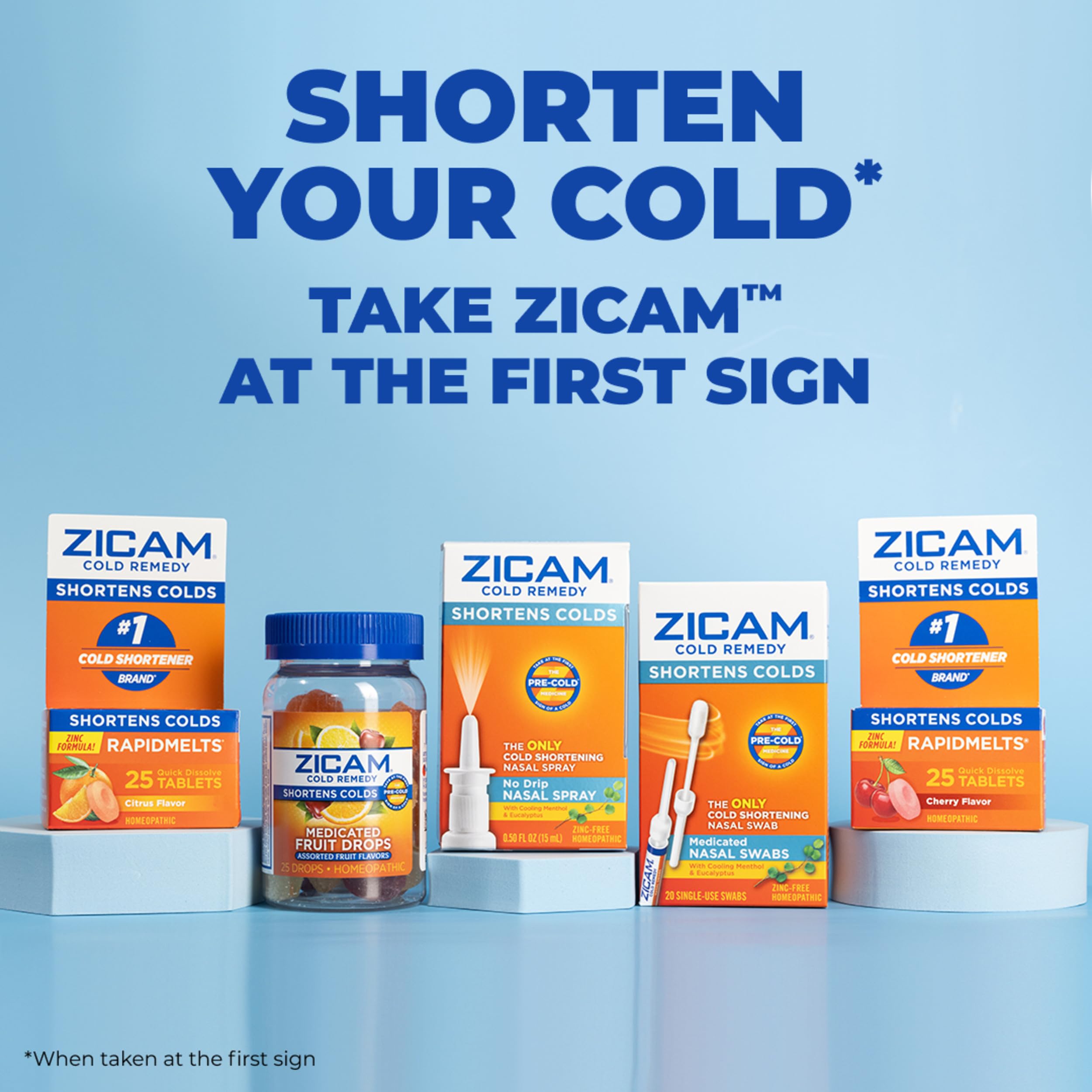 Zicam menthol et eucalyptus frais pour une sensation rafraîchissante lors de l'inhalation.