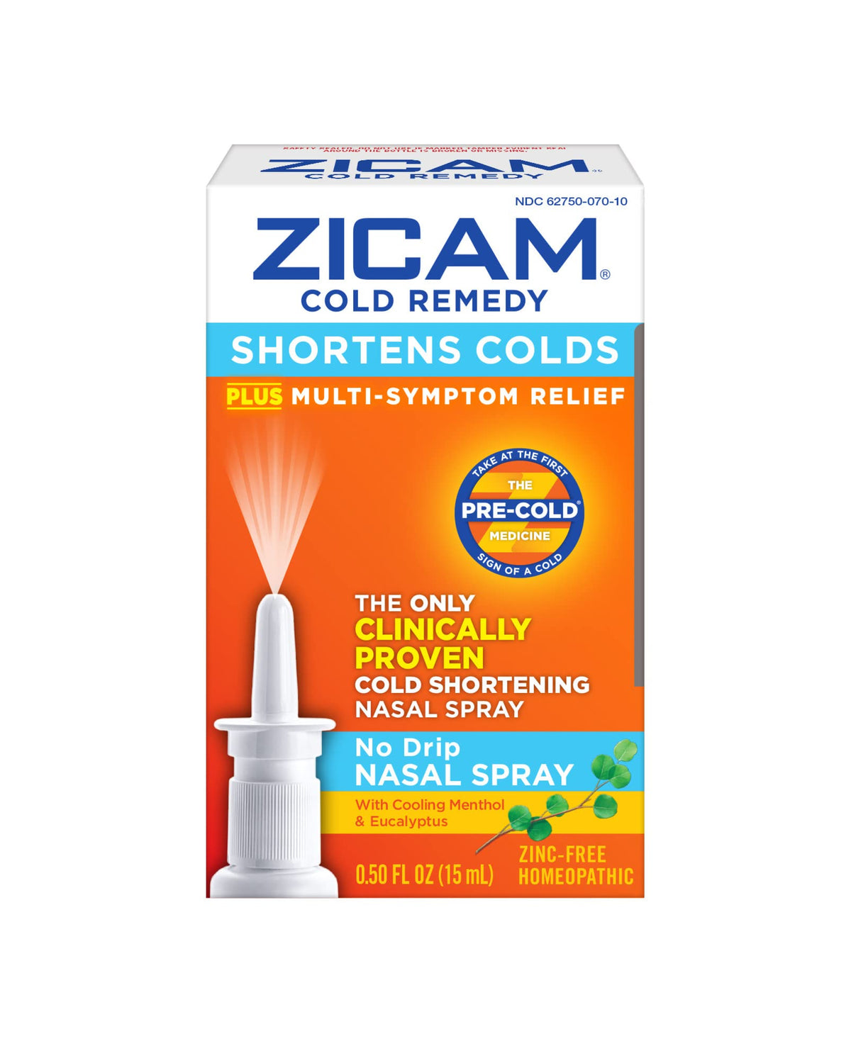Zicam menthol éucalyptus spray-bouteille: rafraîchit et aide à dégager le nez.