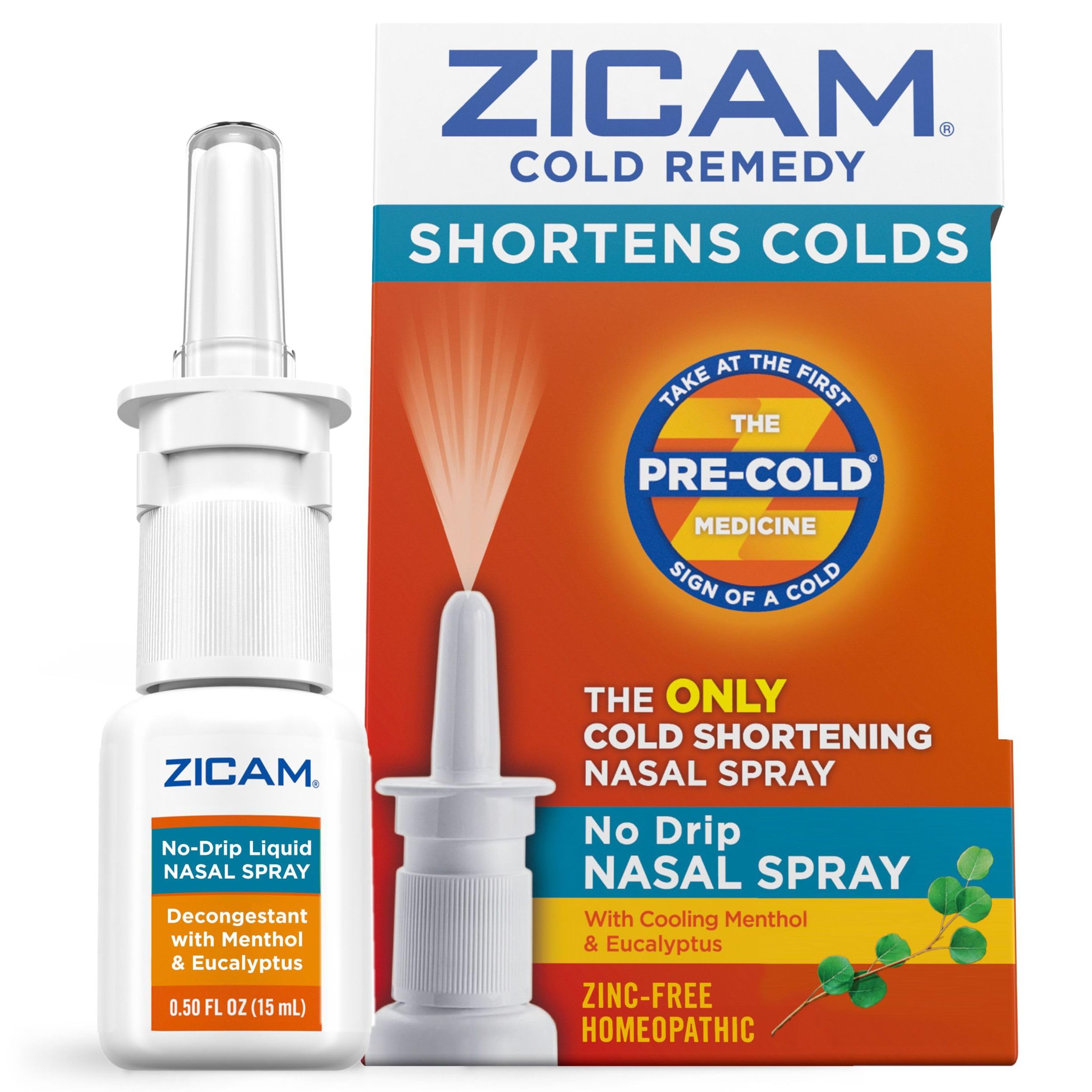 Zicam spray nasal sans goutte pour une administration propre et rapide.