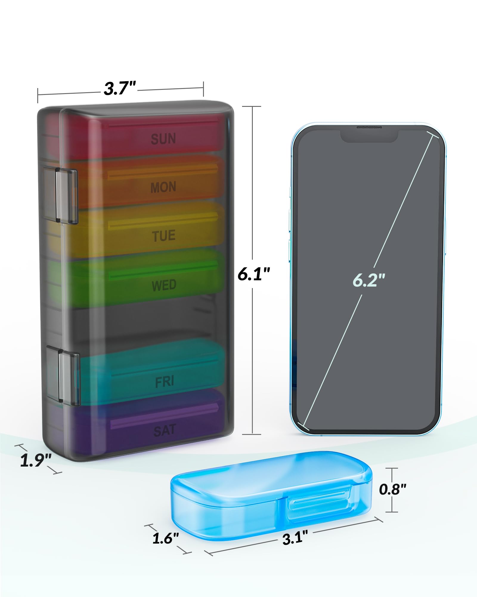 ZIKEE dimensions extérieures compactes facilitent le rangement dans sac à main.