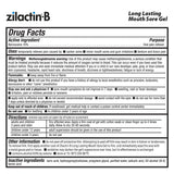 Soin buccal polyvalent Zilactin-B pour aphtes et irritations.