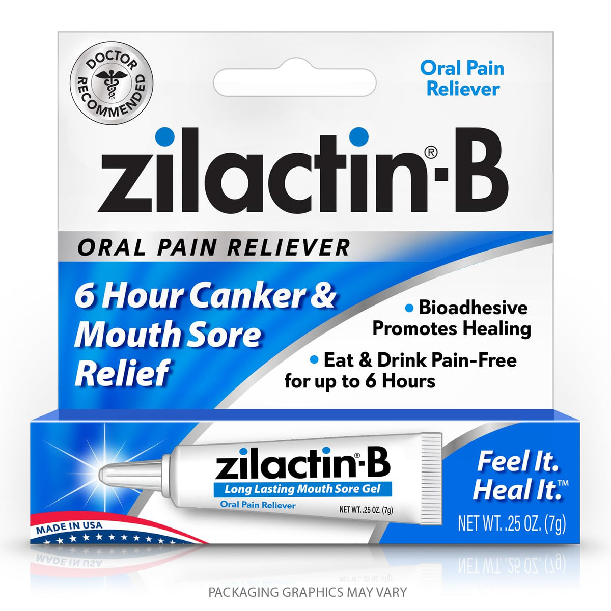 Zilactin-B gel-relief rapide: soulagement immédiat pour irritations buccales.