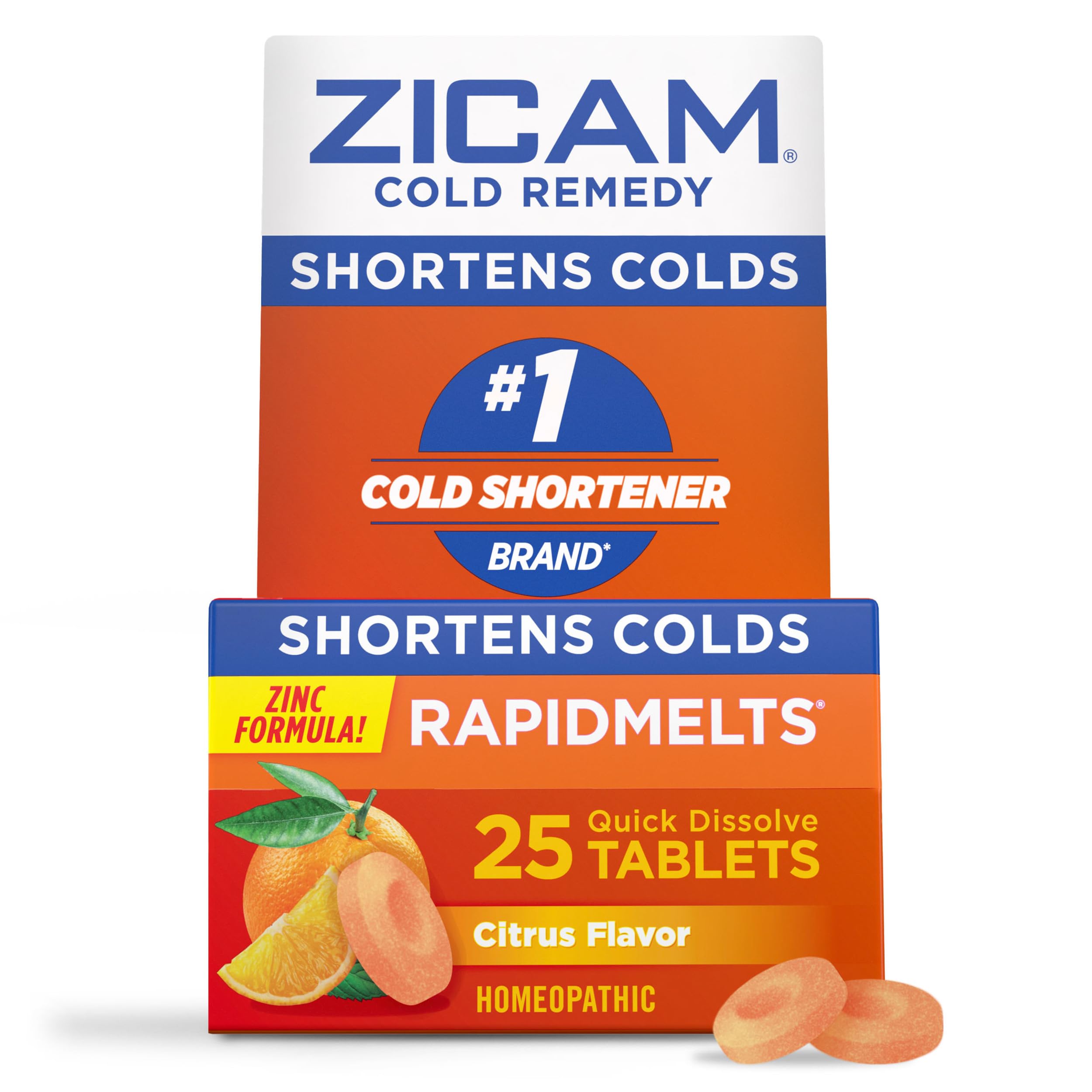 Zicam RapidMelts citron – bouteille prête à l’emploi pour un soulagement rapide.