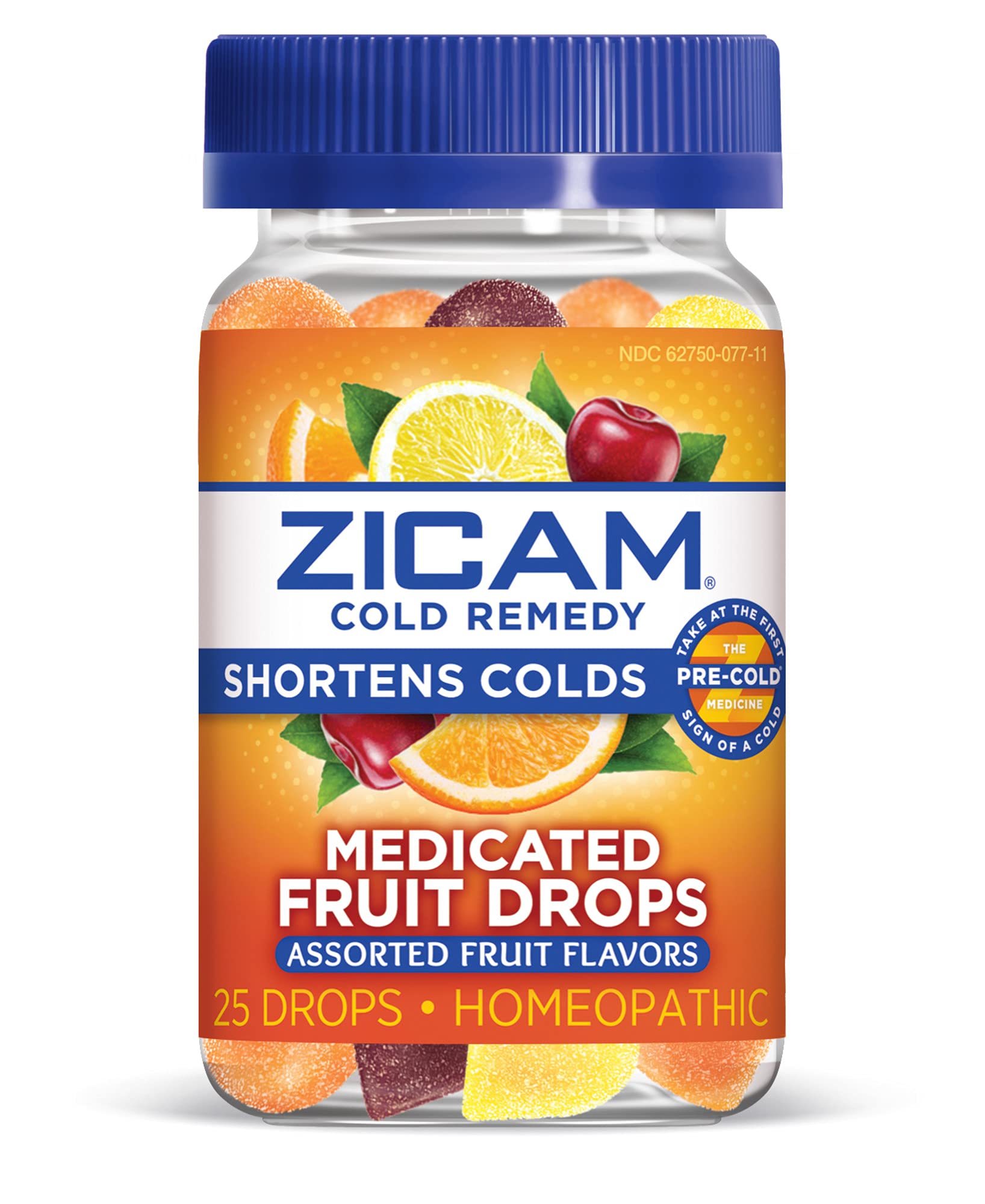 Boîte Zicam Remède rhume avec bonbons fruits au zinc, pack de deux.