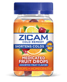 Boîte Zicam Remède rhume avec bonbons fruits au zinc, pack de deux.