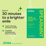 Zimba bandes blanchiment menthe-poivrée adhesion forte pour un port sans souci
