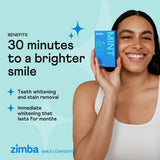 Application des bandes Zimba Strips sur les dents pour une mise en œuvre rapide.