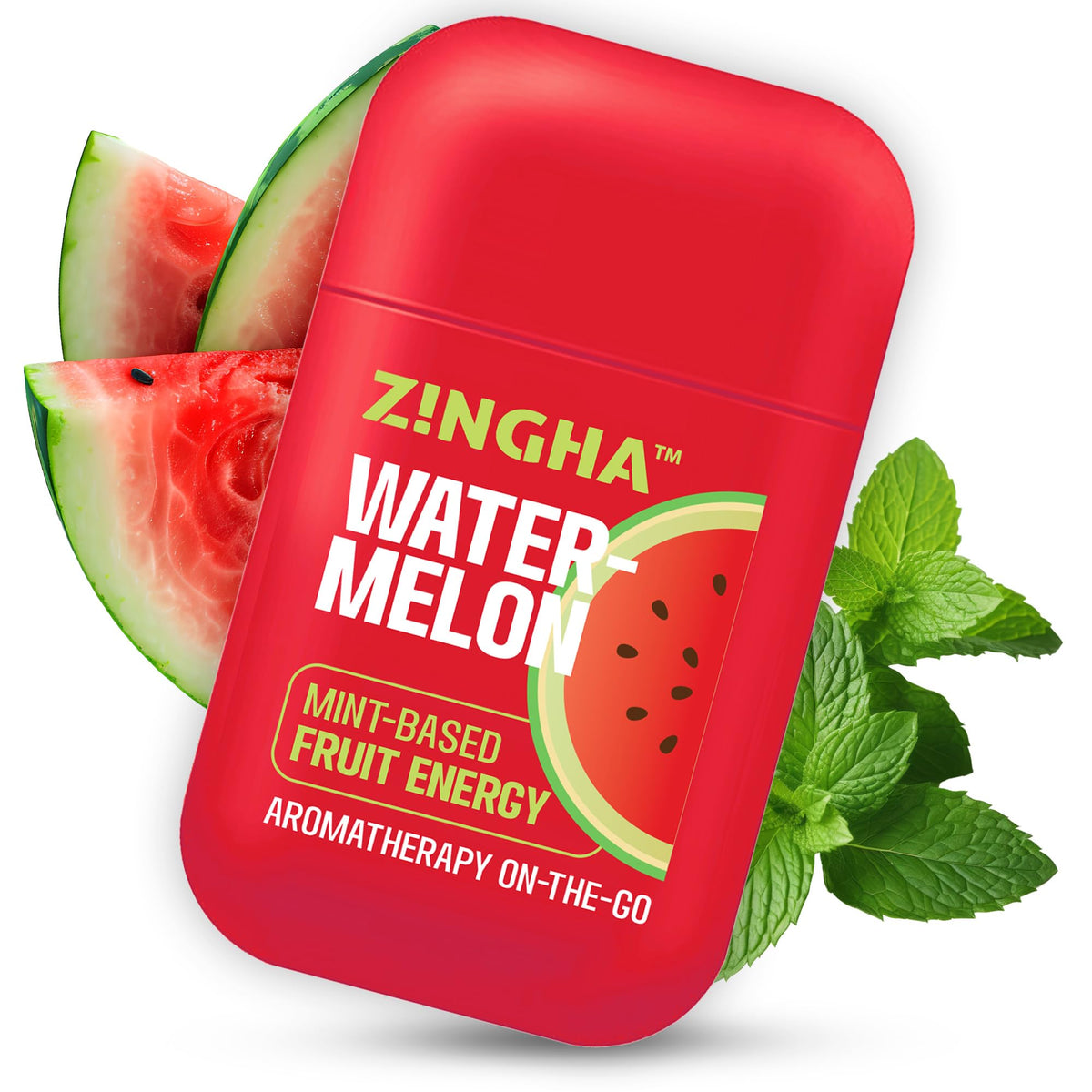 Z!NGHA inhalateur nasal dual, design moderne pour usage quotidien rapide.