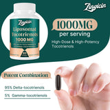 Zingicin tocotrienols capsules liposomales - gélules faciles à avaler avec biodisponibilité potentielle.