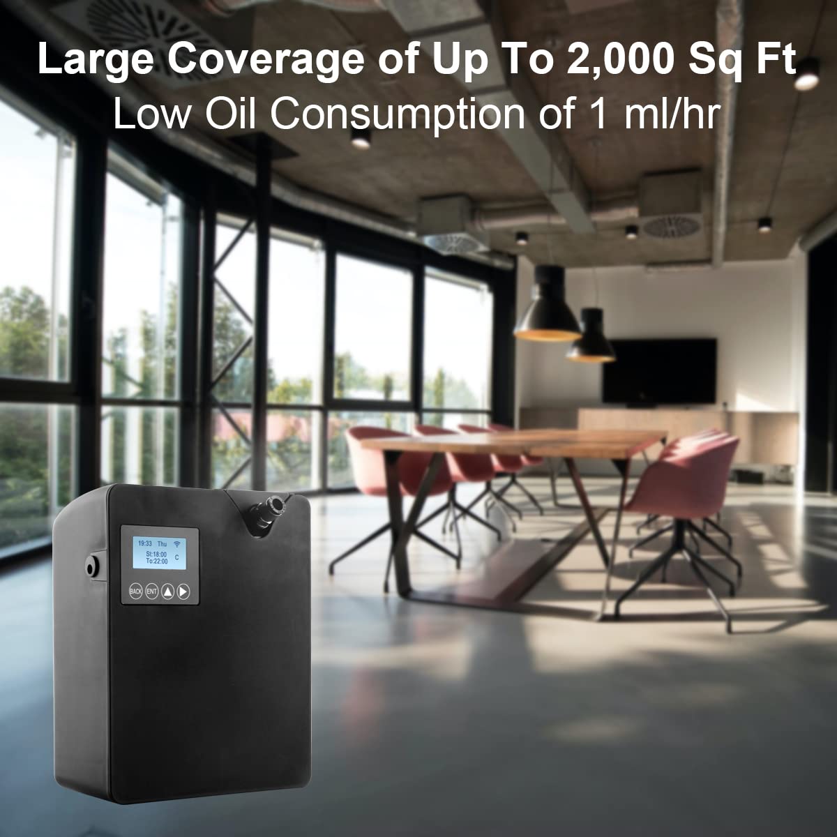 Zinyeme Diffuseur d'Arôme, compatible HVAC pour grands espaces et bureaux.