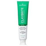 Dentifrice Zion Health ClayBrite en tube — nettoyage doux pour les dents.