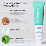 Texture crèmeuse de ClayBrite Sensitive de Zion Health pour un brossage agréable.