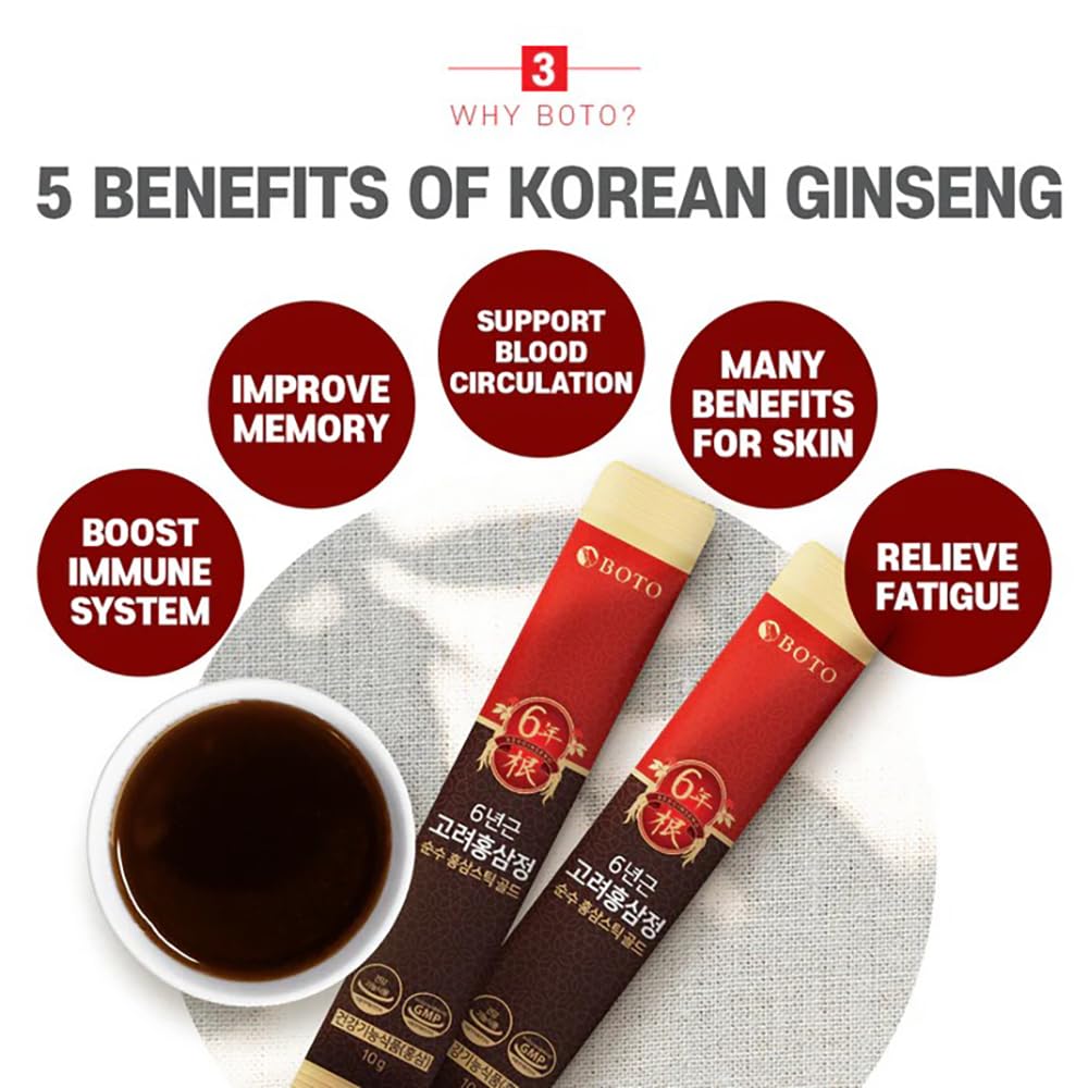 Racine ginseng rouge coreen mature provenant de fermes fiables pour BOTO6