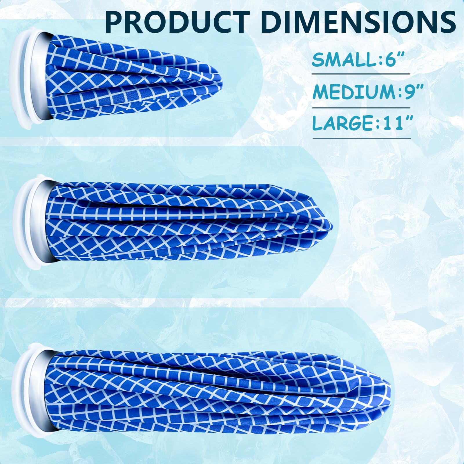 ZIPICU sac glace 11 po – adapté aux blessures et douleurs musculaires.