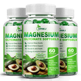 ZIPINKJ Magnésium Glycinate 400 mg - bouteille, soutien potentiel au sommeil et relaxation.