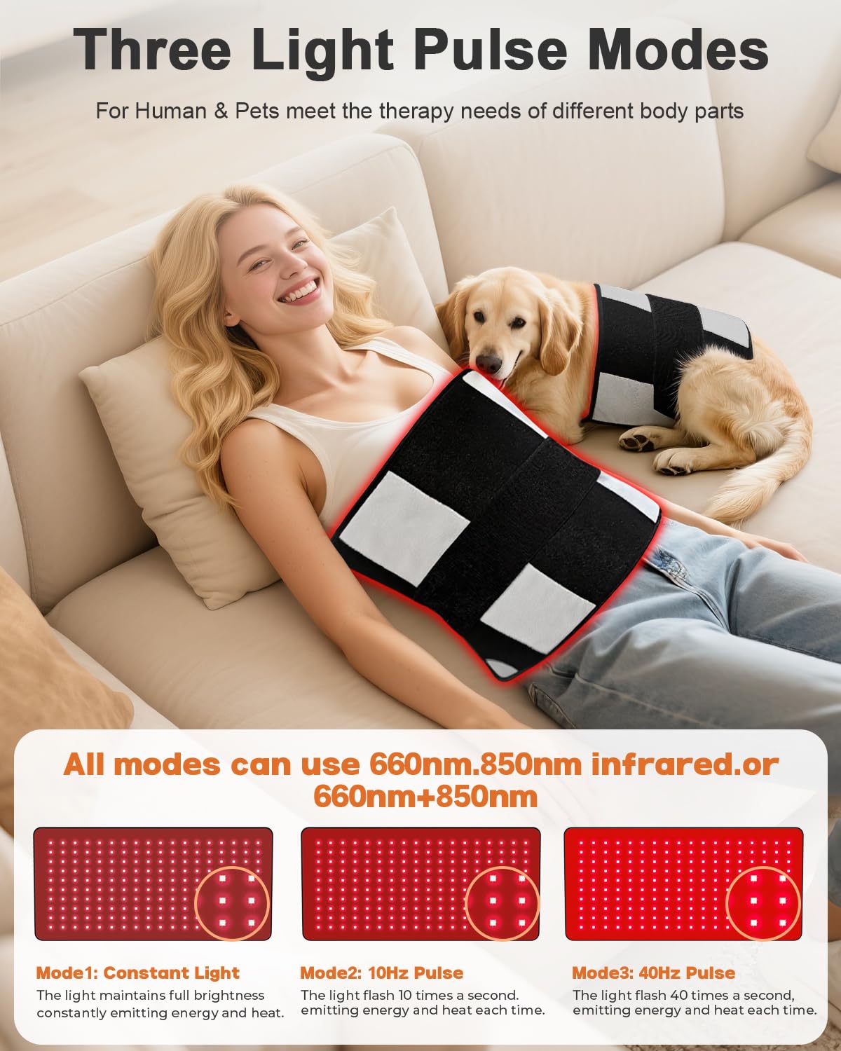 Idée cadeau Ziptly thérapie lumineuse rouge idéale pour femmes et hommes.
