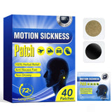 Patch ZIXAOK et boîte, pratique pour voyages sans nausées.