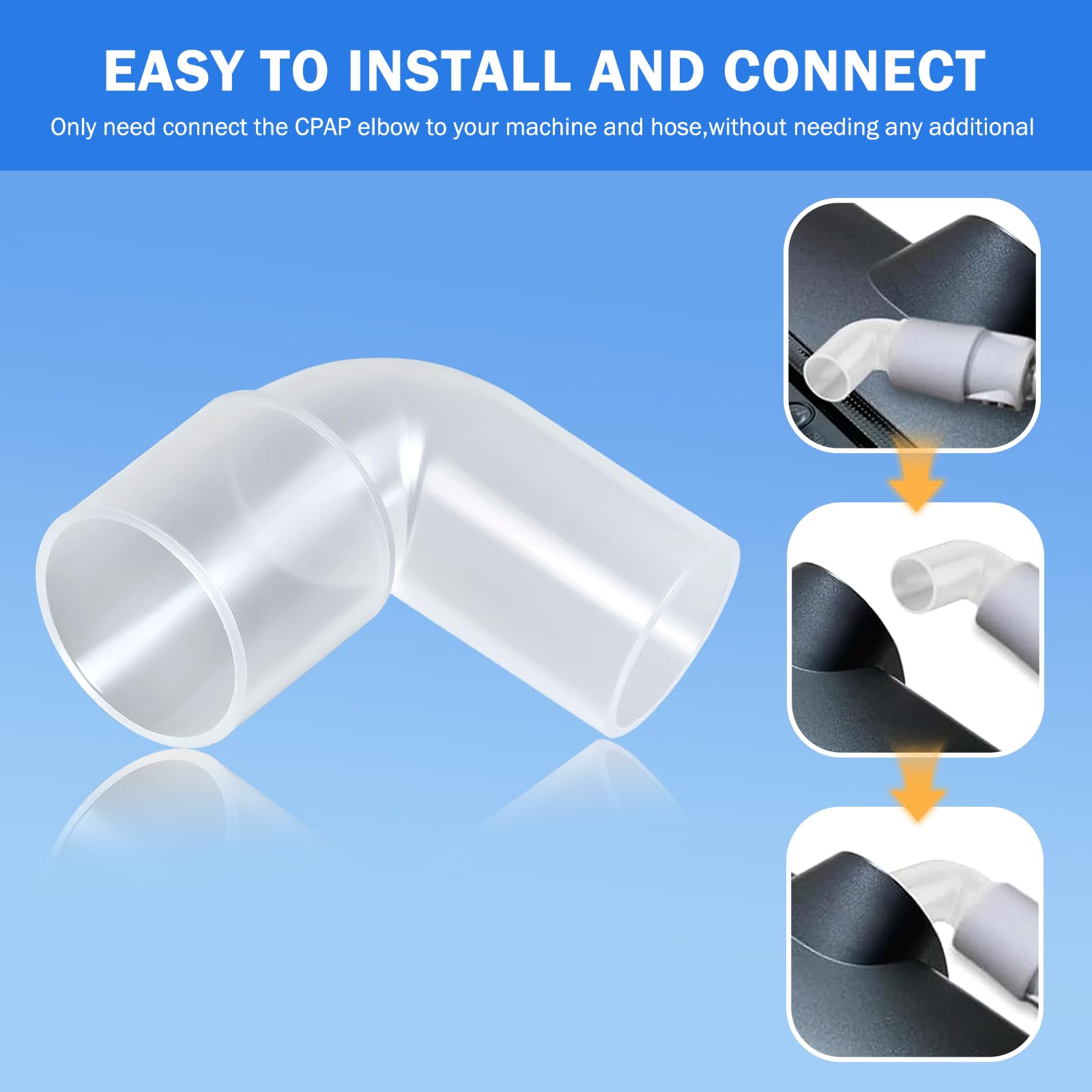 ZJZZJZ connecteur-coude-cpap-resmed-airsense10, fonctionnement silencieux et stable