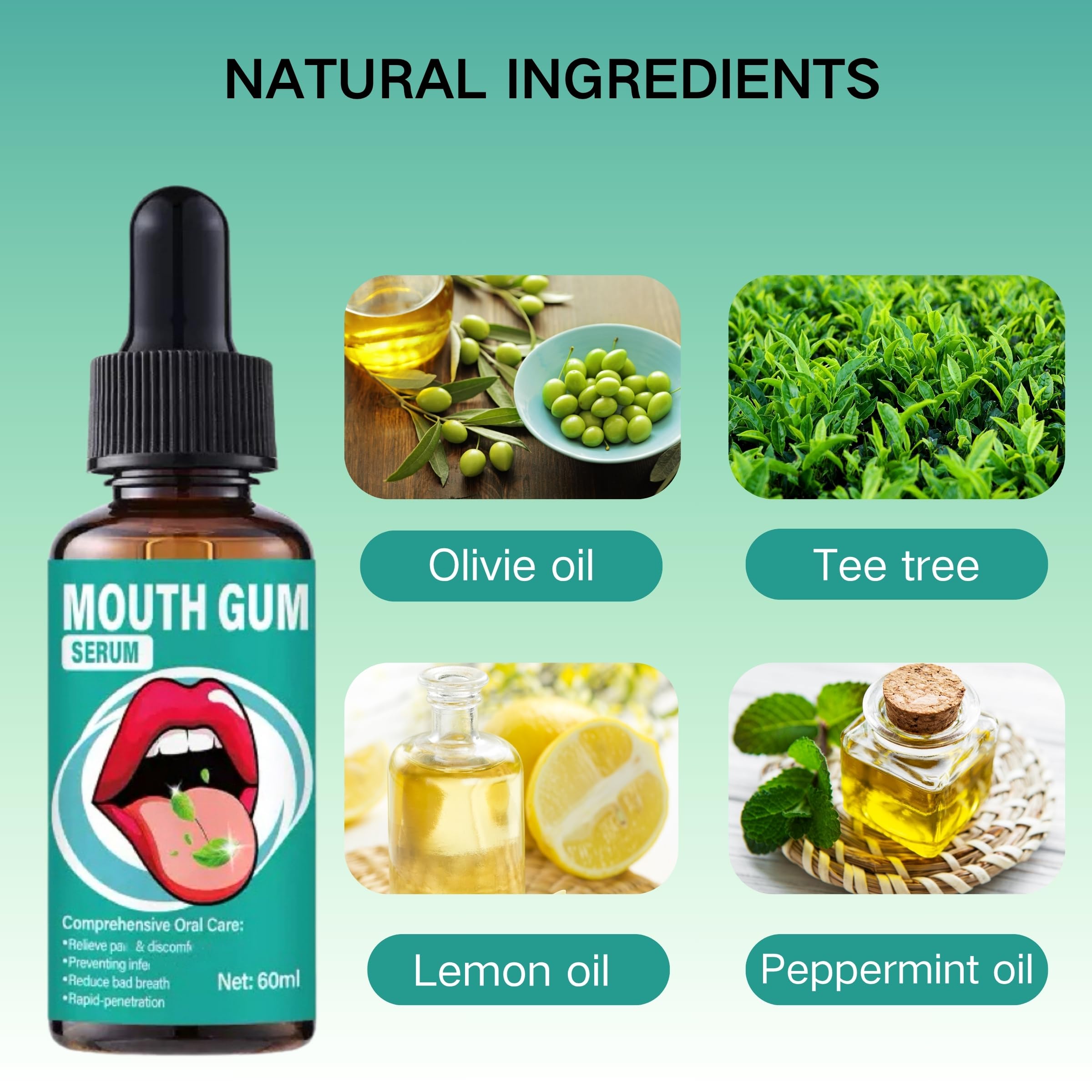 ZLSJJCLMZ Gum Restore Drops — application précise sur les gencives.
