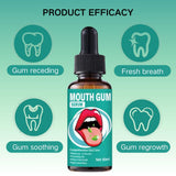 ZLSJJCLMZ Gum Restore Drops — avant et après sur les gencives.