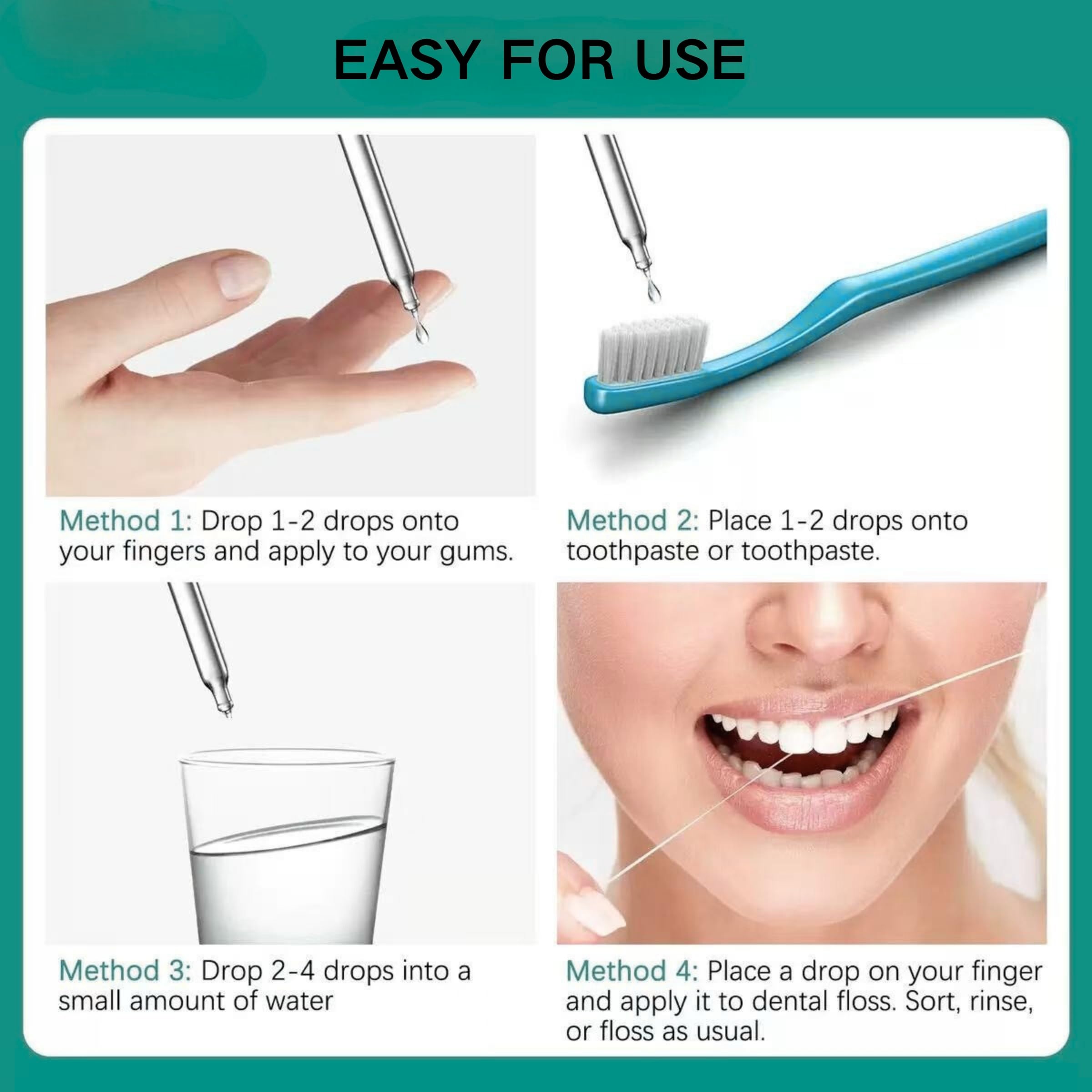ZLSJJCLMZ Gum Restore Drops — emballage portable, idéal en voyage.