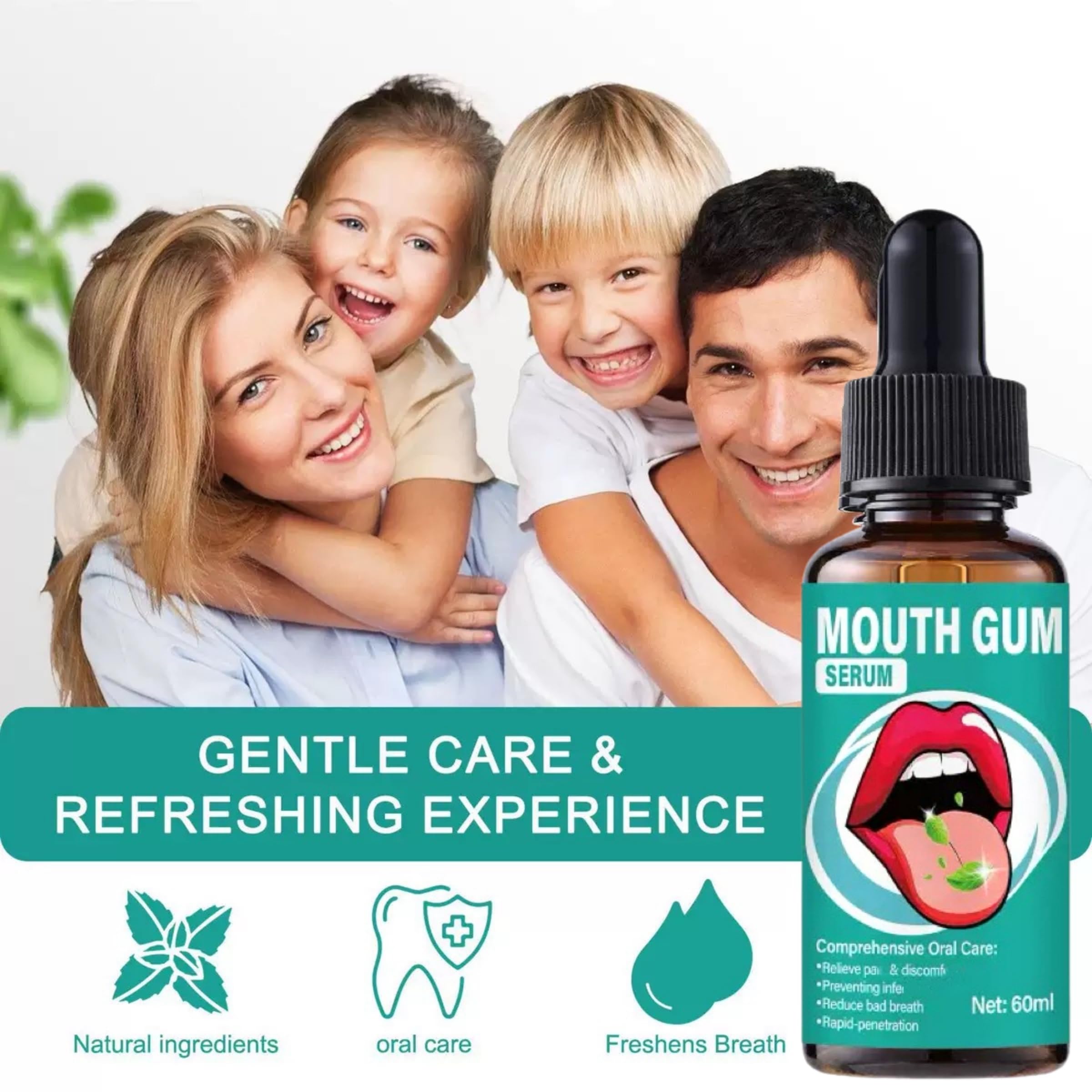 ZLSJJCLMZ Gum Restore Drops — utilisation quotidienne facile 2–3 fois par jour.