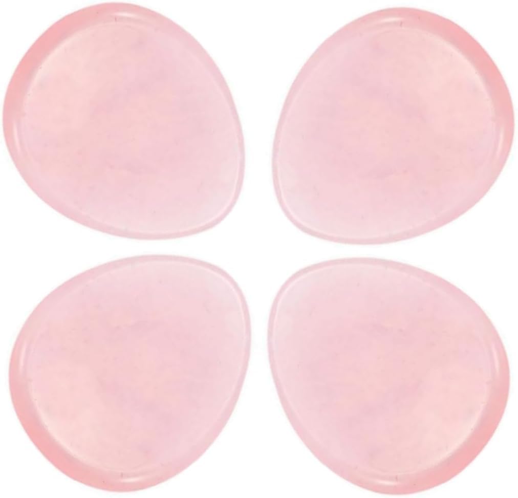La pierre zmgmsmh pour la méditation, quartz rose, forme larme, aide à la relaxation