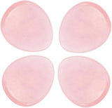 La pierre zmgmsmh pour la méditation, quartz rose, forme larme, aide à la relaxation