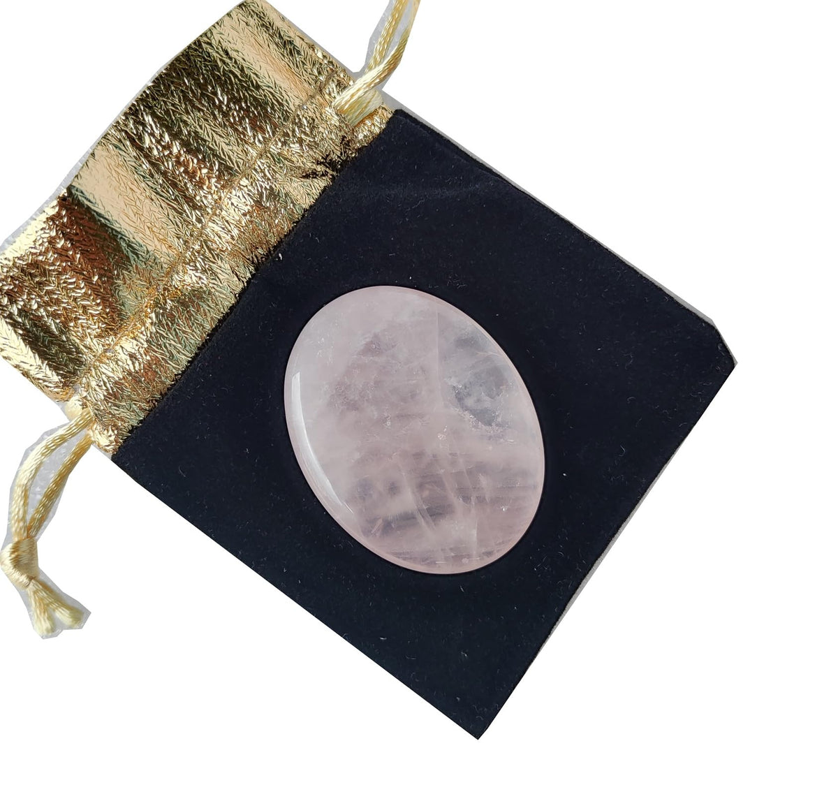 zmgmsmh pierre-pouce-quartz-rose-ovale – outil de méditation apaisant et relaxation.
