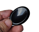 zmgmsmh utilisation-pouce-pierre-obsidienne-noire-ovale, soulage le stress en douceur.