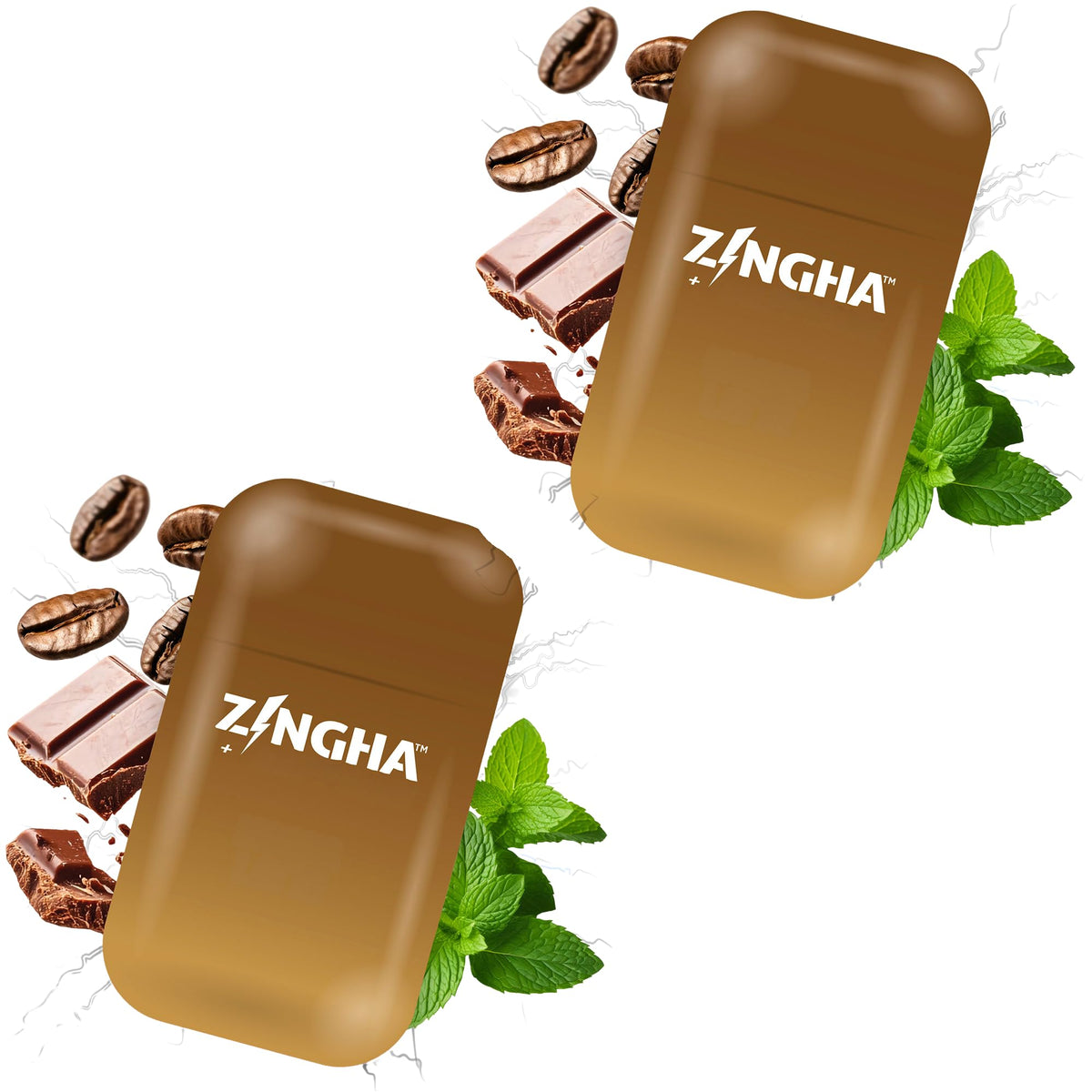Z!NGHA inhalateur aromathérapie caféine compact: énergie rapide en déplacement.