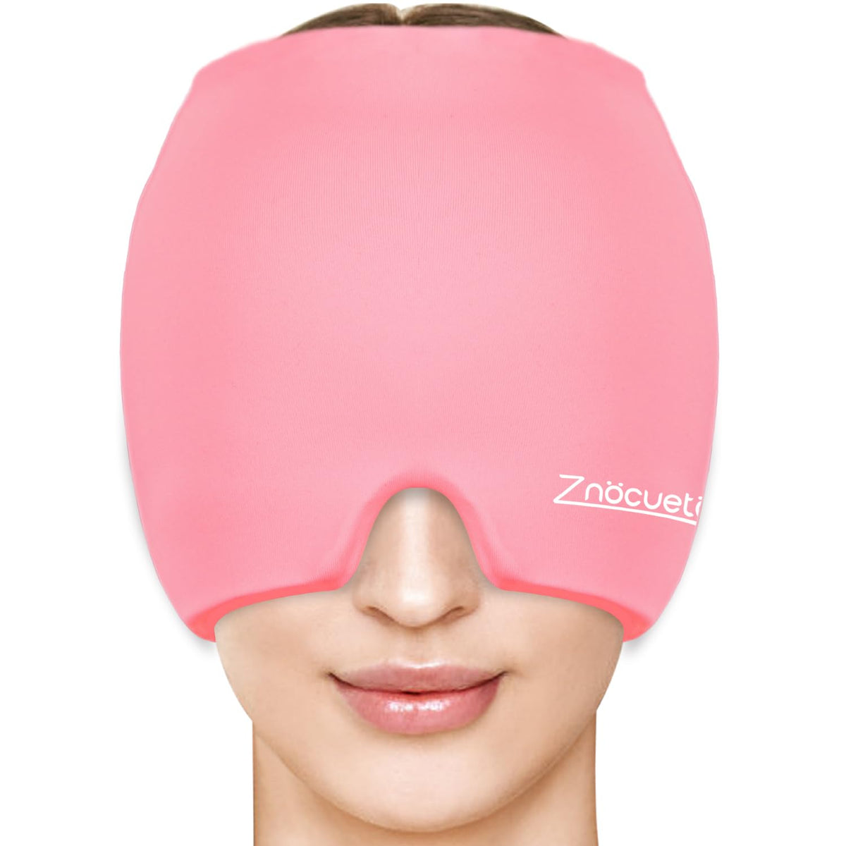 ZNÖCUETÖD cap-gel migraine: vue tête, soulagement rafraîchissant pour la tête et les yeux