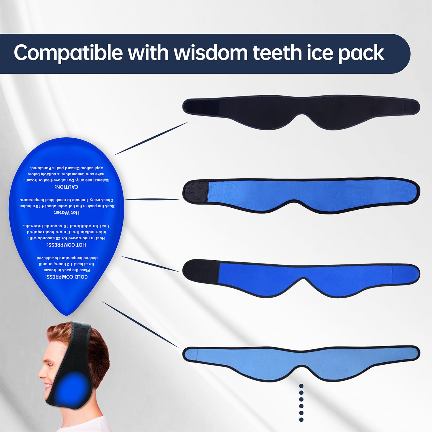 ZNÖCUETÖD gel glace réutilisable, flexible et durable pour divers usages quotidiens.