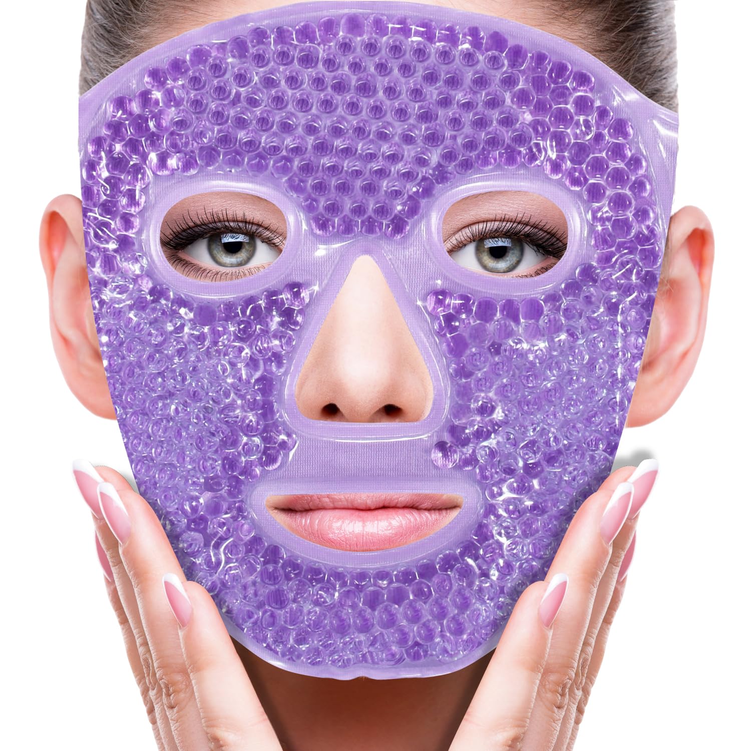 ZNÖCUETÖD Masque Gel Glacé Visage, sensation rafraîchissante pour le visage