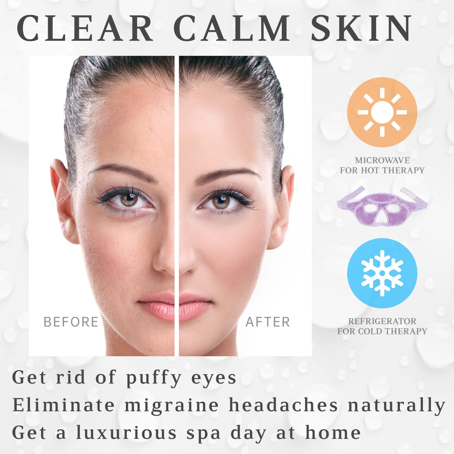 ZNÖCUETÖD Masque Yeux Chauffant: chaleur apaisante pour relaxation des tensions