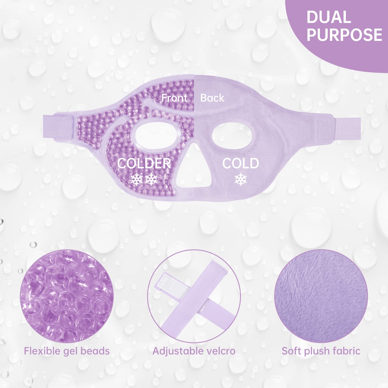 ZNÖCUETÖD Masque Yeux Utilisation Ecran: idéal après de longues heures devant l écran