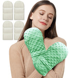 Moufles ZNÖCUETÖD lavande couvrant les mains pour chaleur hydratante.
