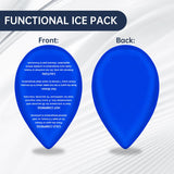 ZNÖCUETÖD gel glace pack wrap mandibulaire pour application précise.