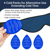 ZNÖCUETÖD poches maintien glace visage, maintien sûr pendant l’utilisation.