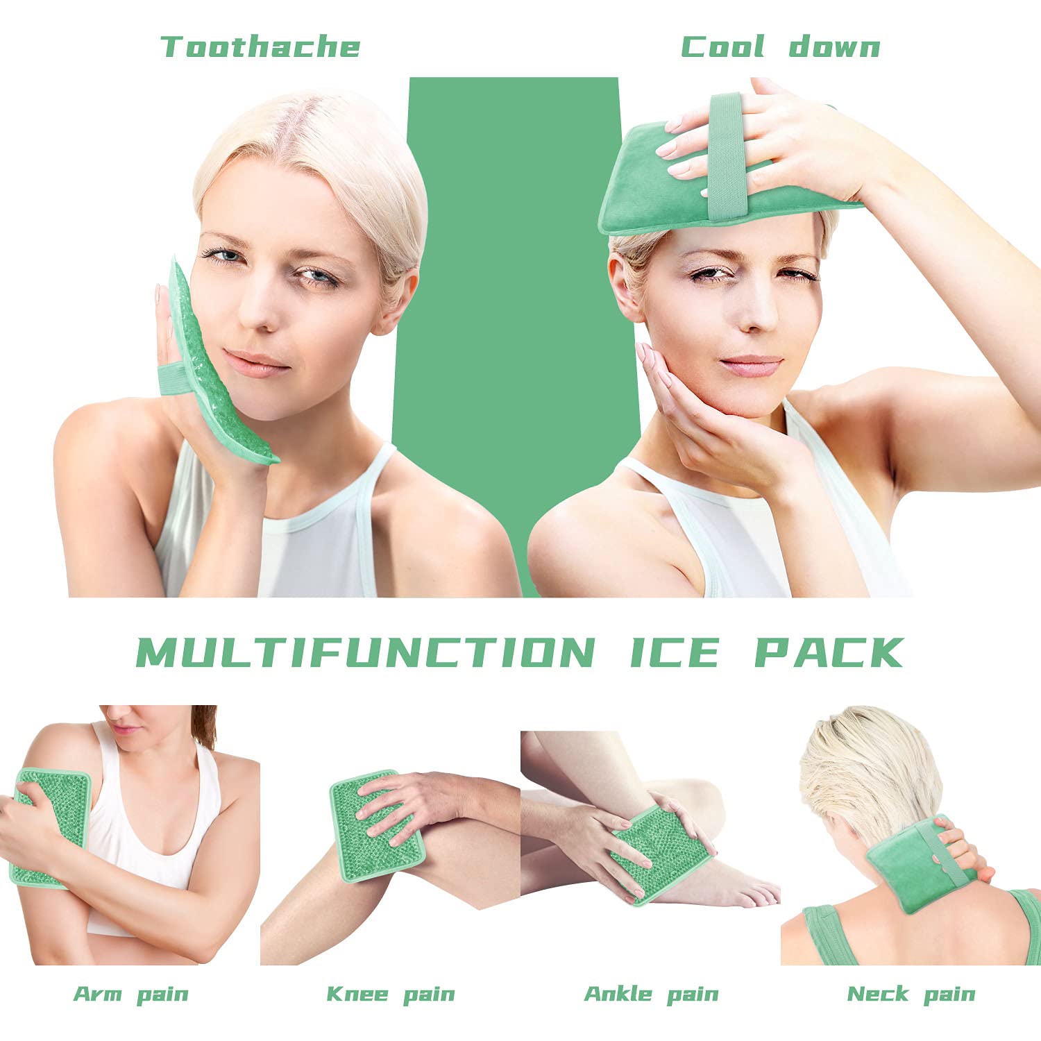 ZNÖCUETÖD Gel Pack genou prêt à l emploi pour une douceur refroidissante.