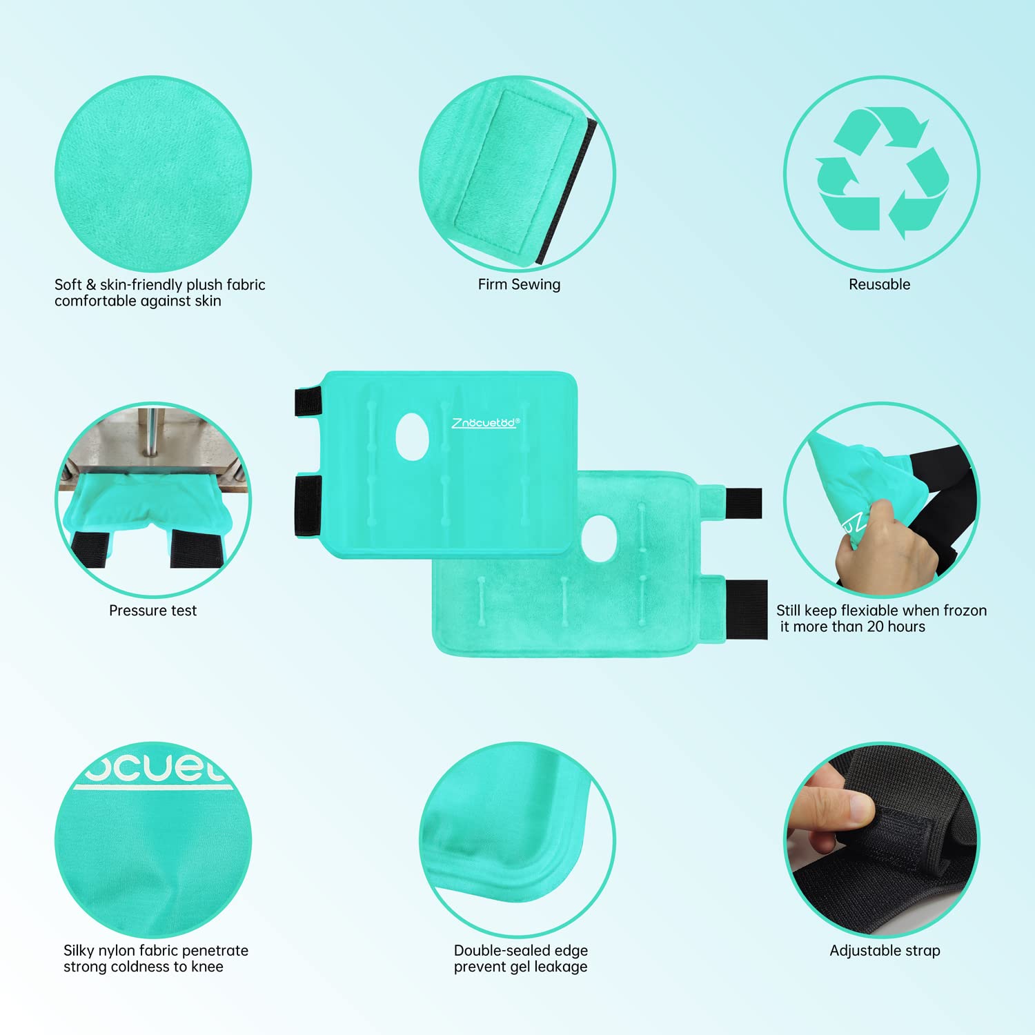 ZNÖCUETÖD design dual-tissu, expérience agréable à porter.