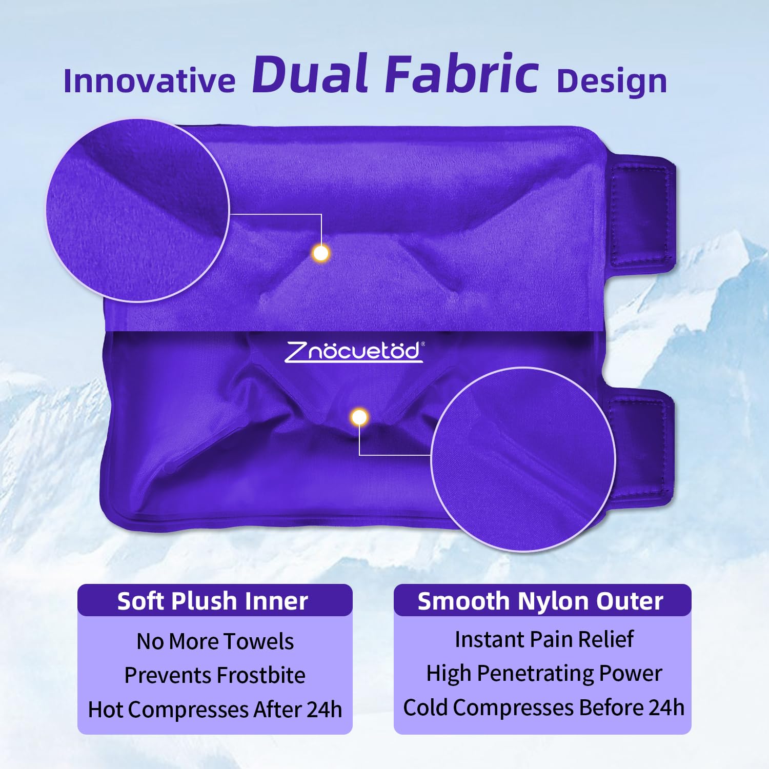 ZNÖCUETÖD therapie-chaud-froid-genou offre options froid et chaud
