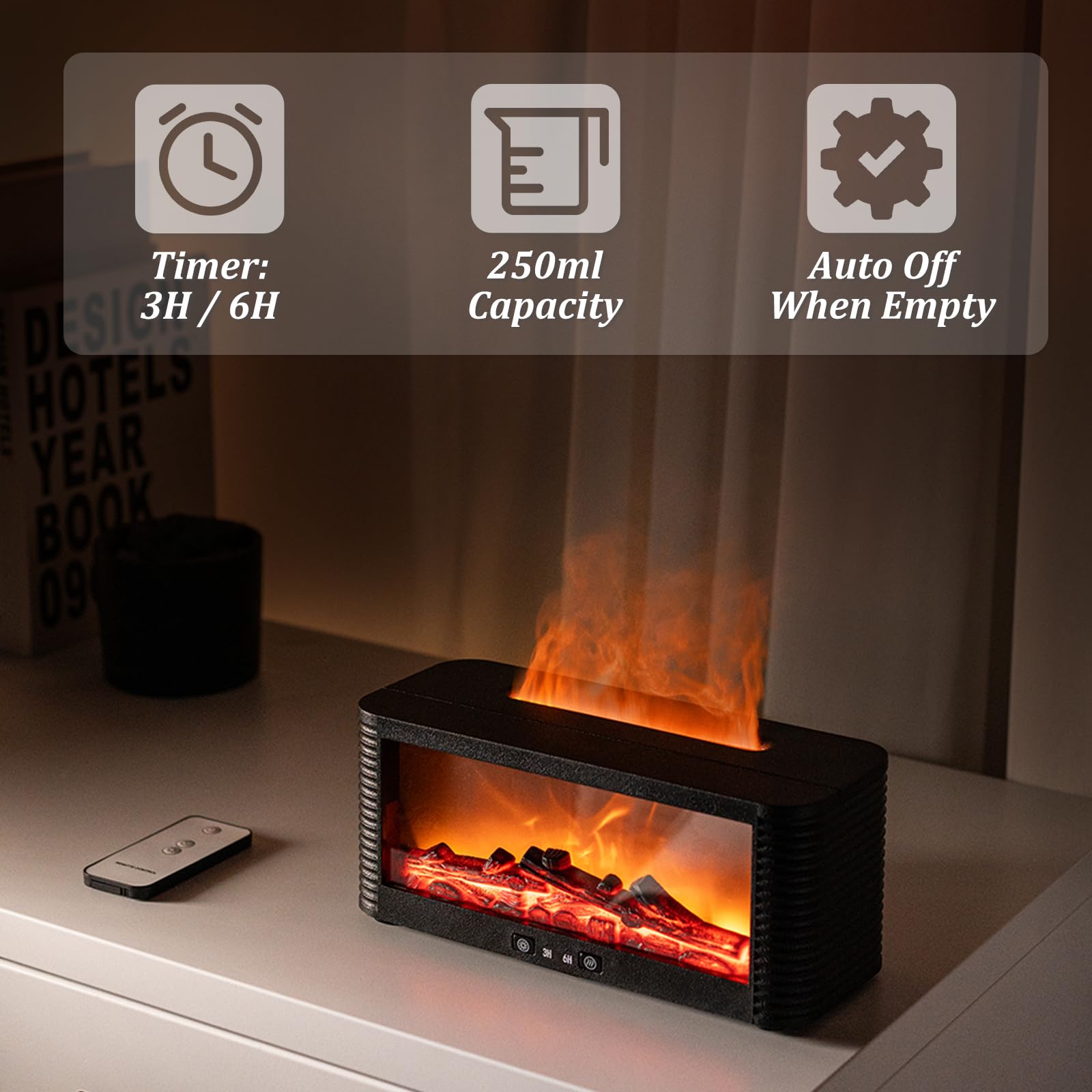 Znvyxhom diffuseur design compact - parfait pour petits espaces et chambres.