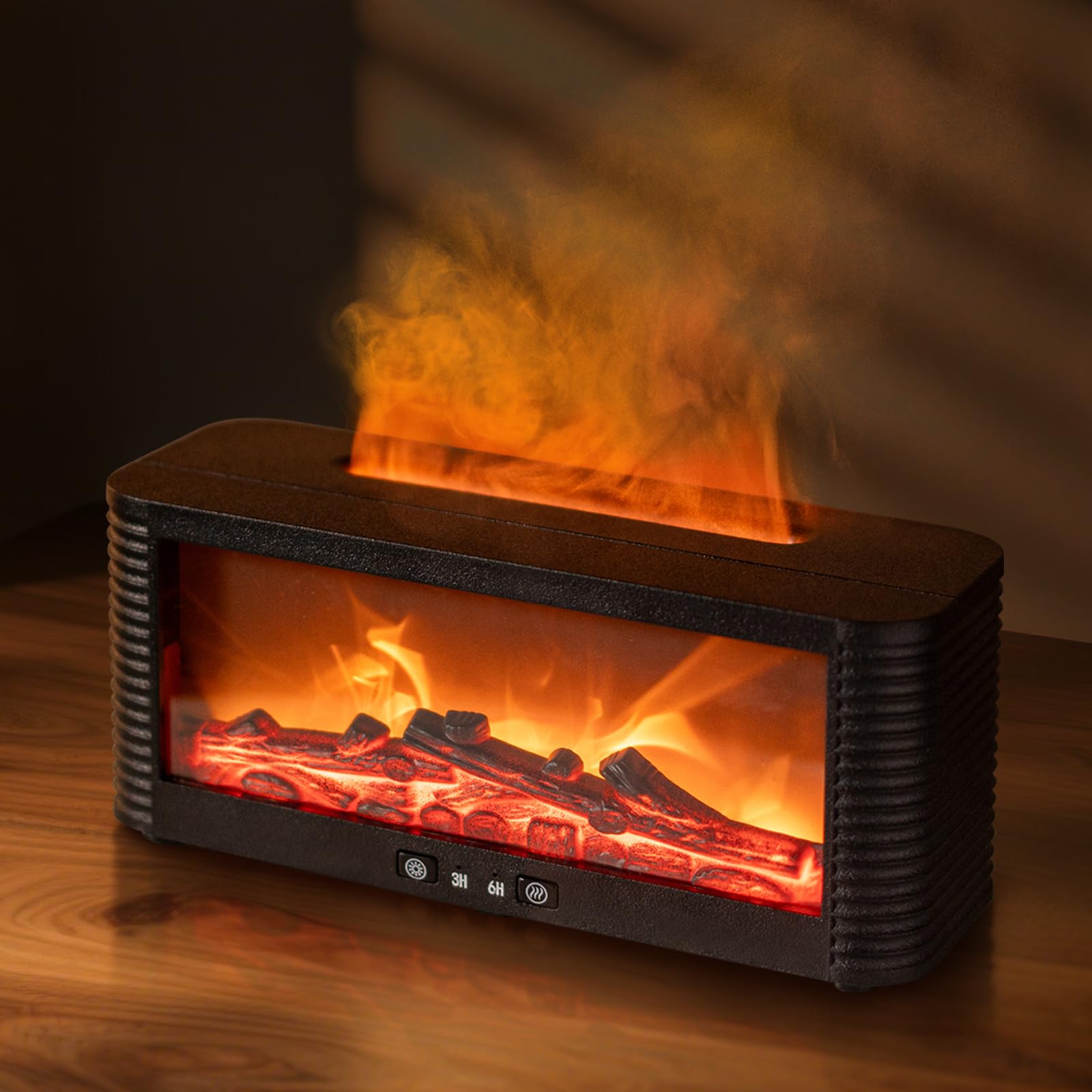Znvyxhom diffuseur huiles essentielles - feu realiste pour une ambiance chaleureuse et relaxante.