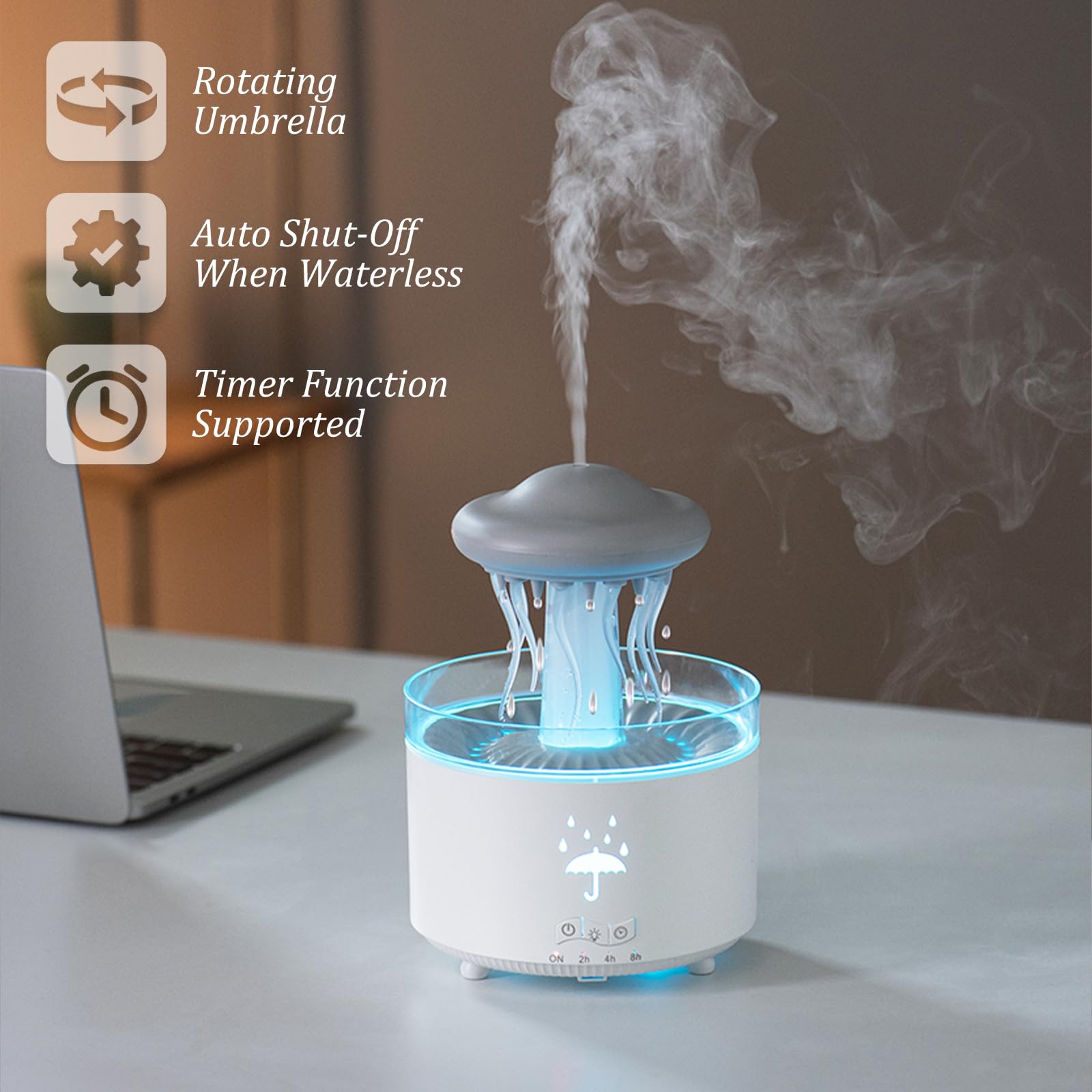 Znvyxhom diffuseur méduse design élégant et décoratif