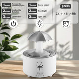 Diffuseur Znvyxhom avec télécommande pour ajuster brume et luminosité.