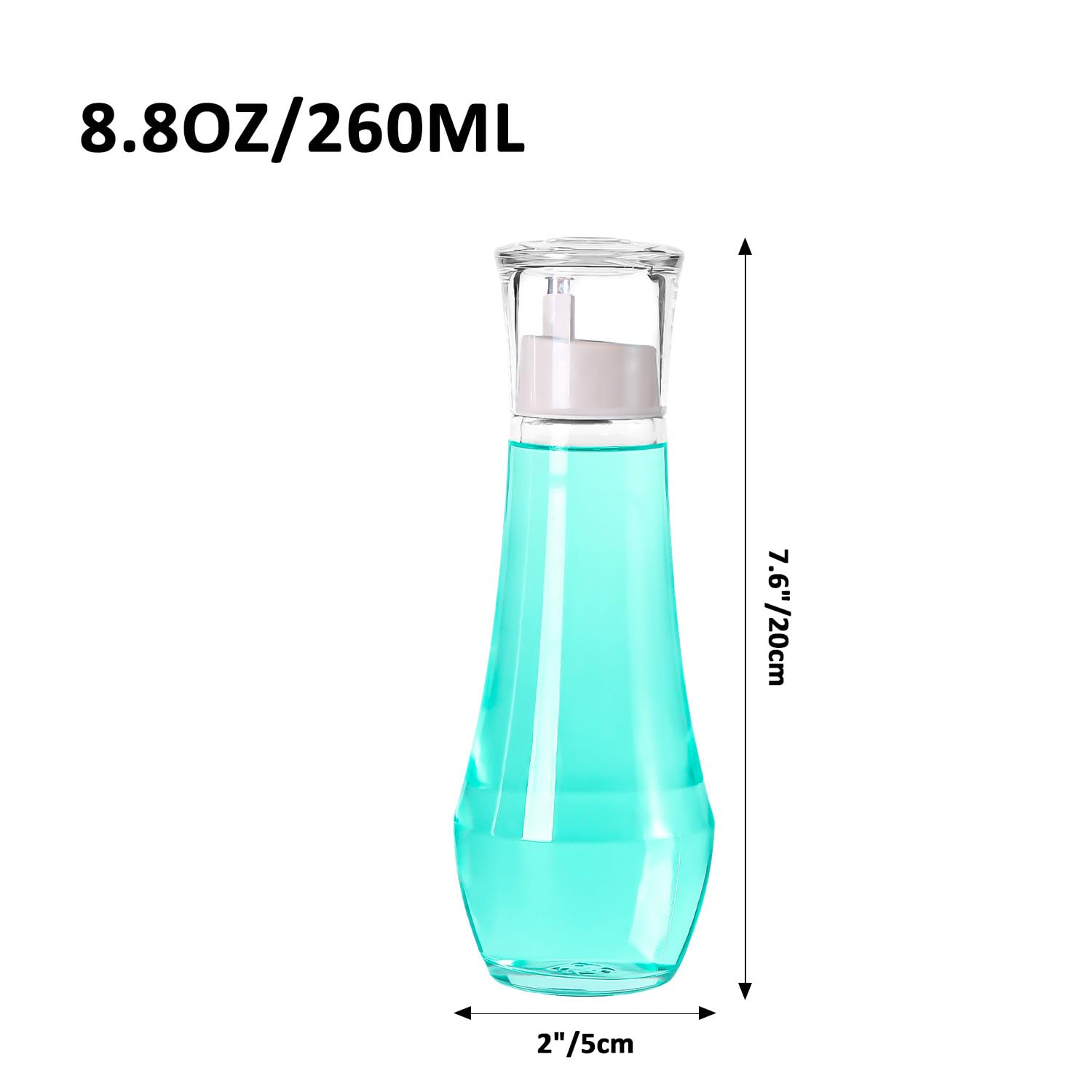 ZOBONETI cap gobelet intégré, mesure précise pour bain de bouche.