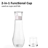 ZOBONETI lot de deux bouteilles en verre, idéal pour couples.