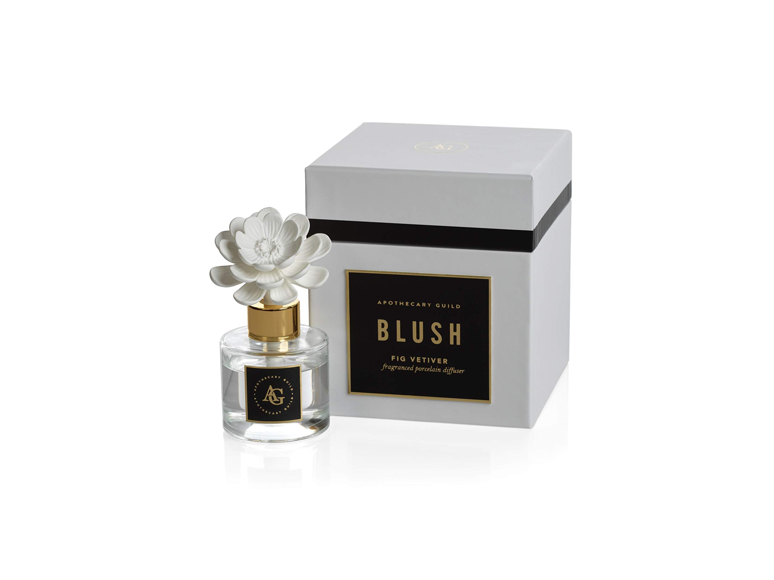 Ensemble diffuseur prêt à offrir, packaging Zodax Apothecary Guild, cadeau chic.
