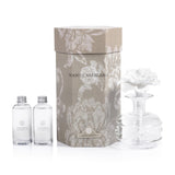 Diffuseur Zodax Grand Casablanca en porcelaine avec fleur, apporte élégance durable au salon